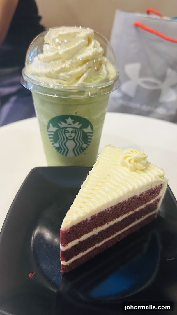 Starbucks Drink and Cake