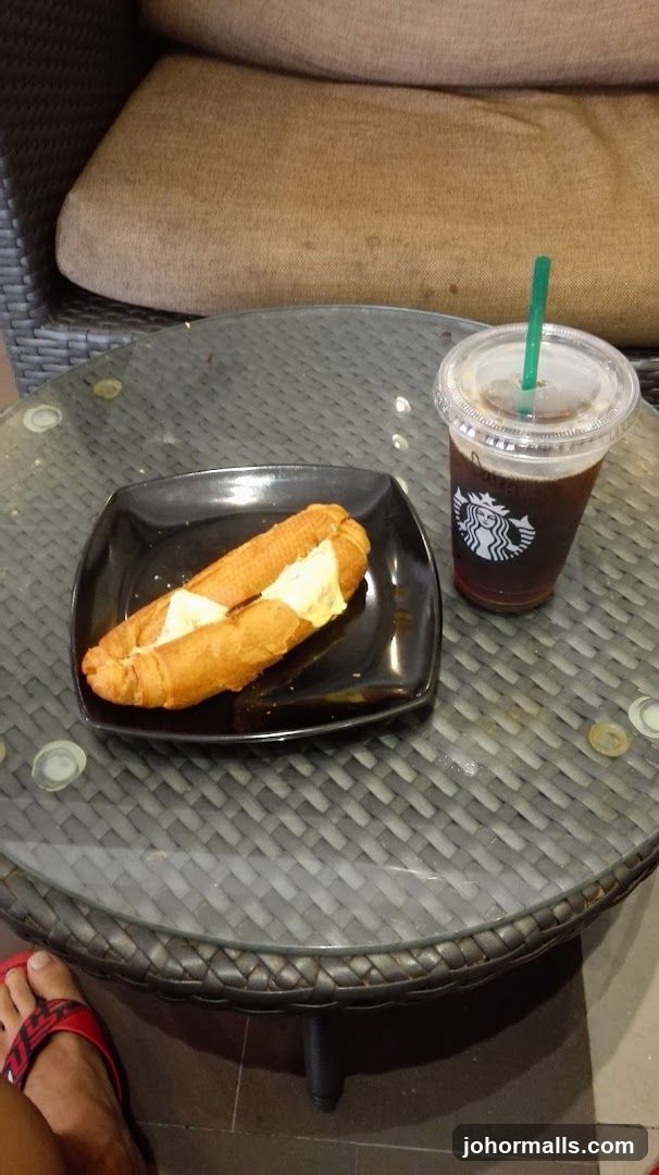 Sandwich and Iced Coffee