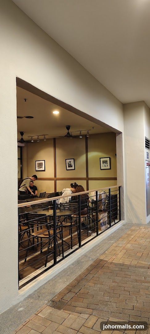 Cafe Interior with Patrons