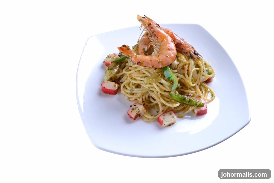 Shrimp and Crab Stick Pasta
