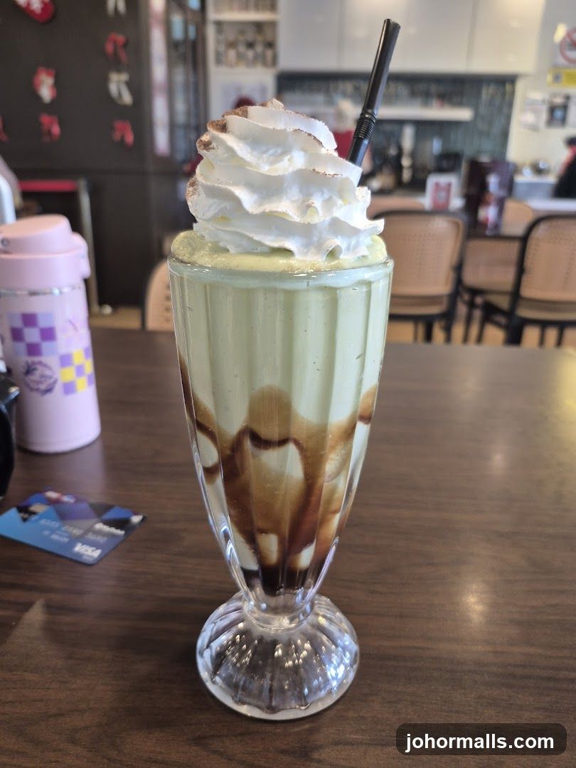 Green Drink with Whipped Cream