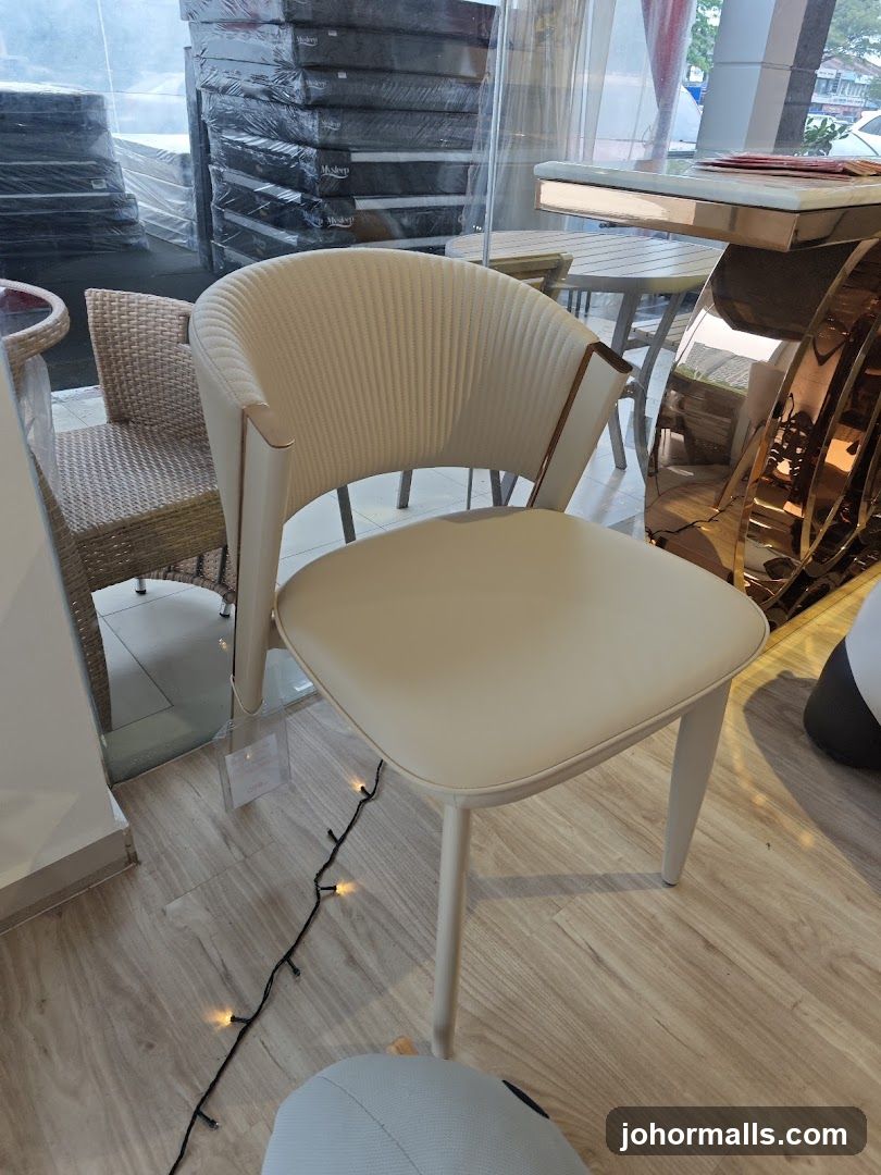 Modern Armchair in Showroom