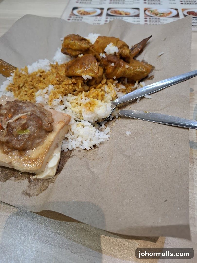 Chicken and Tofu Rice Plate