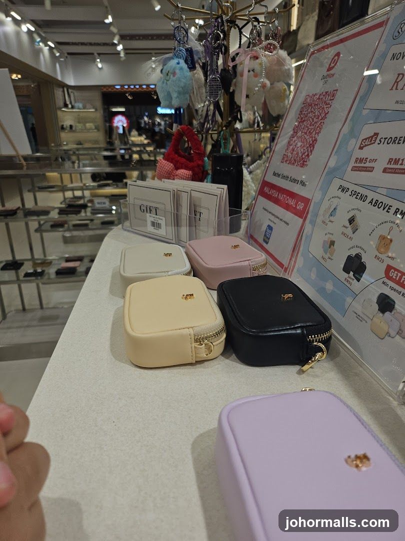 Small Pouches and Accessories Display