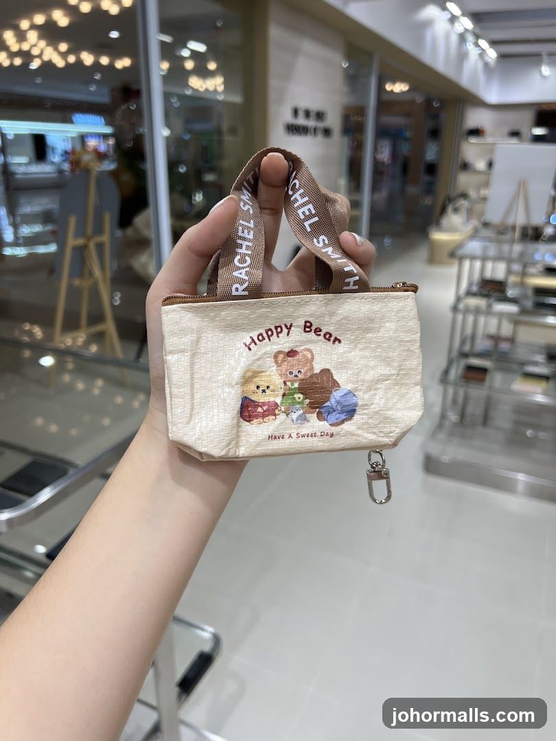 Small Pouch with Bear Design