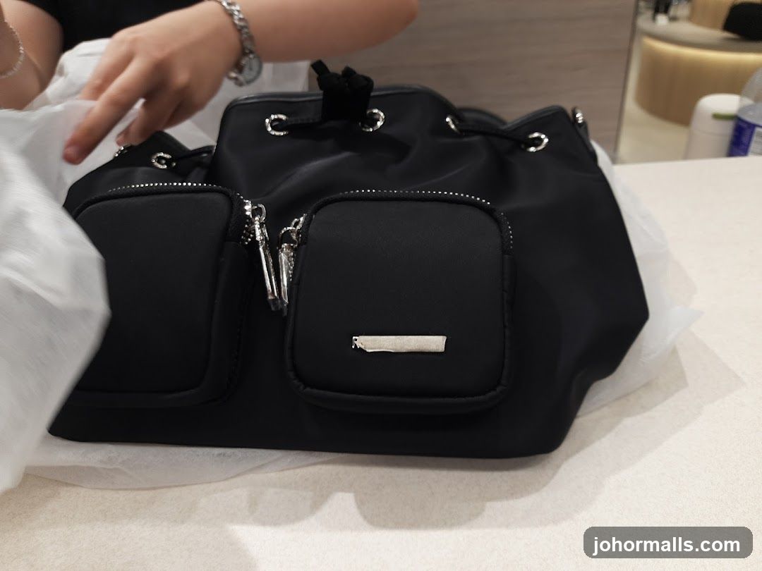 Black Drawstring Backpack