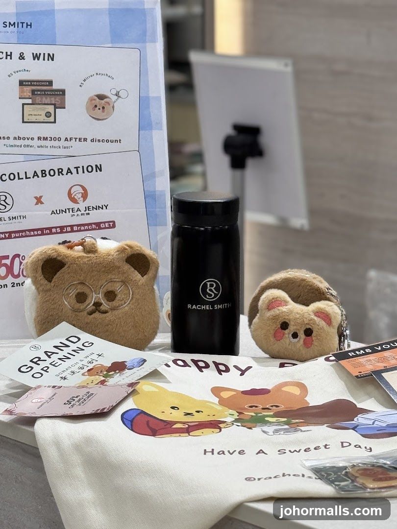 Promotional Display with Merchandise