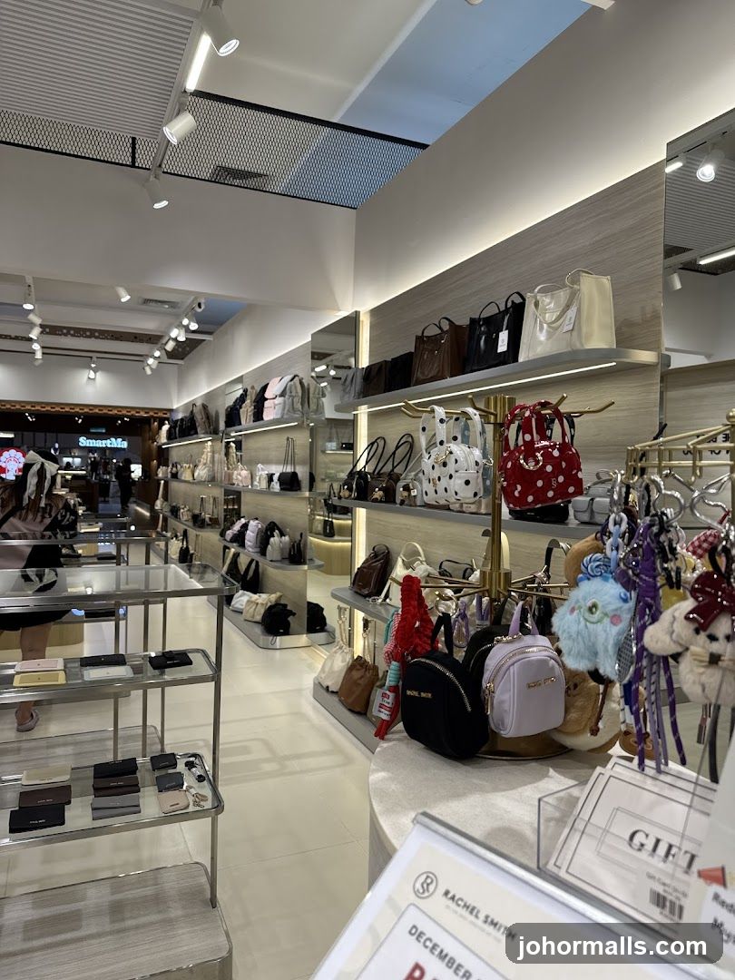 Bags and Accessories Display