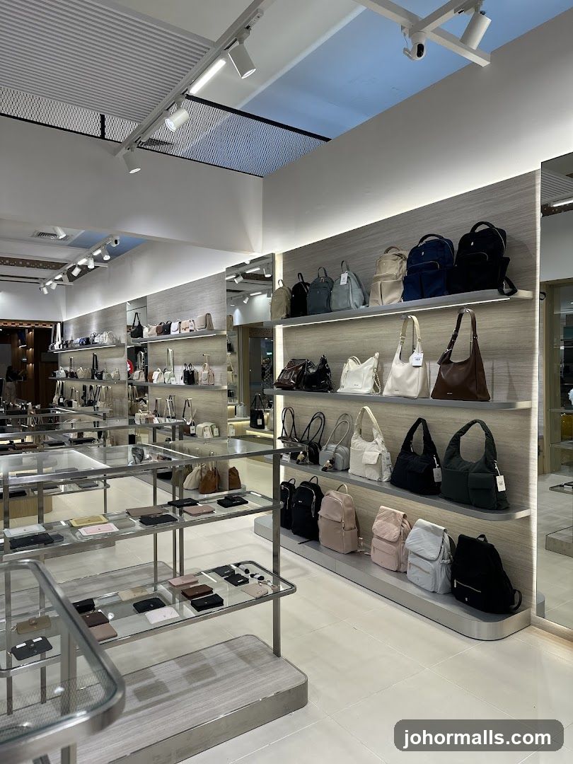 Bags and Wallets Display