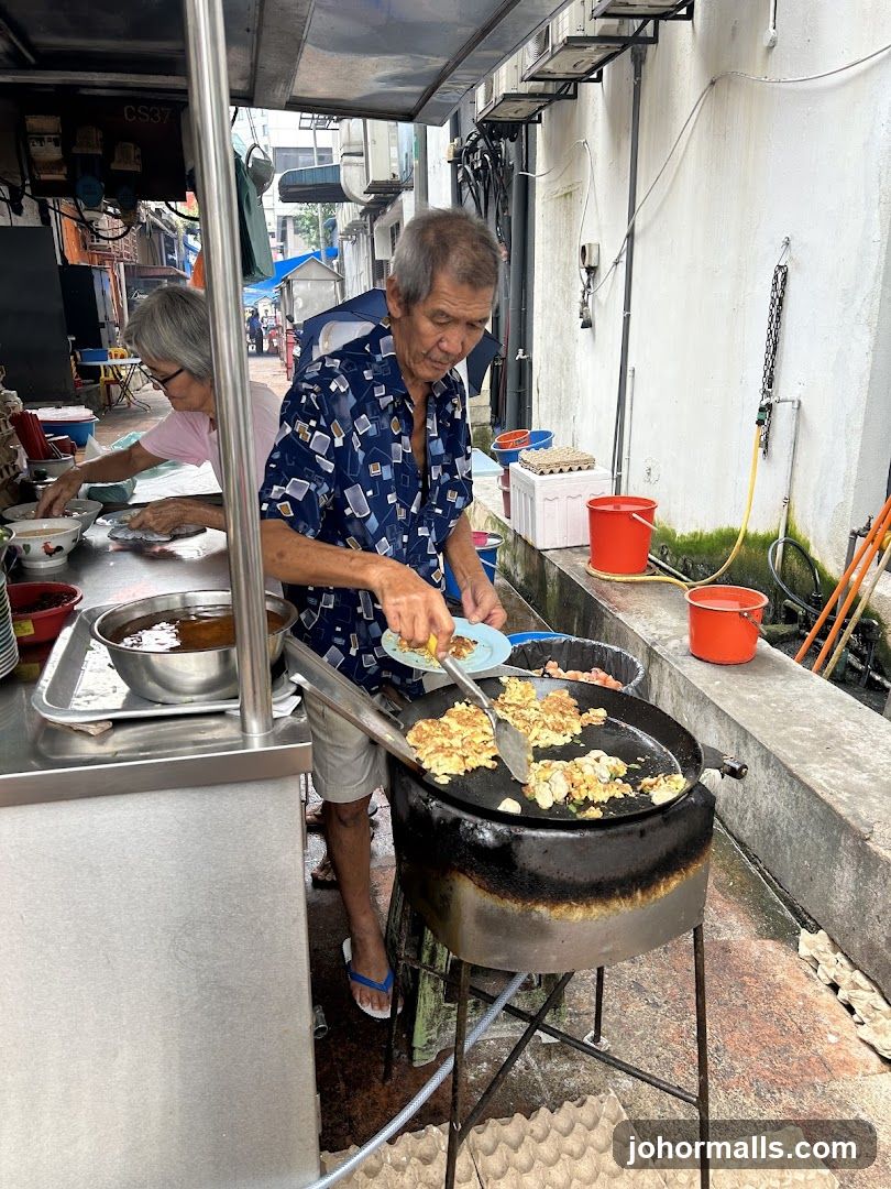 Street Food Vendor Cooking