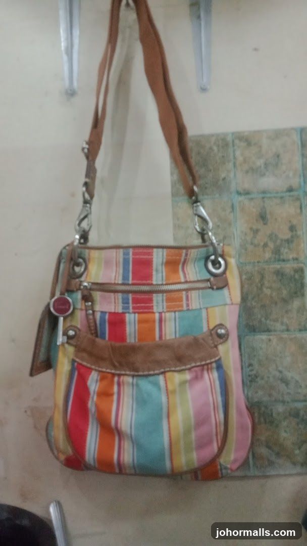 Striped Crossbody Bag