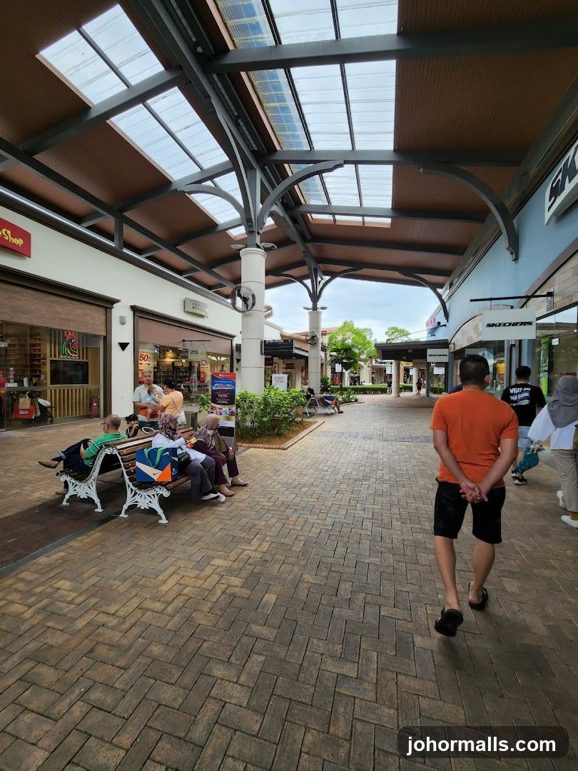 Outdoor Shopping Mall Walkway