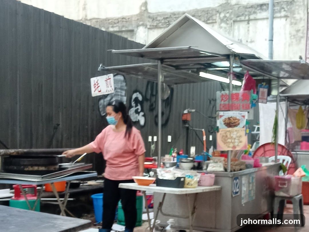 Street food vendor preparing food