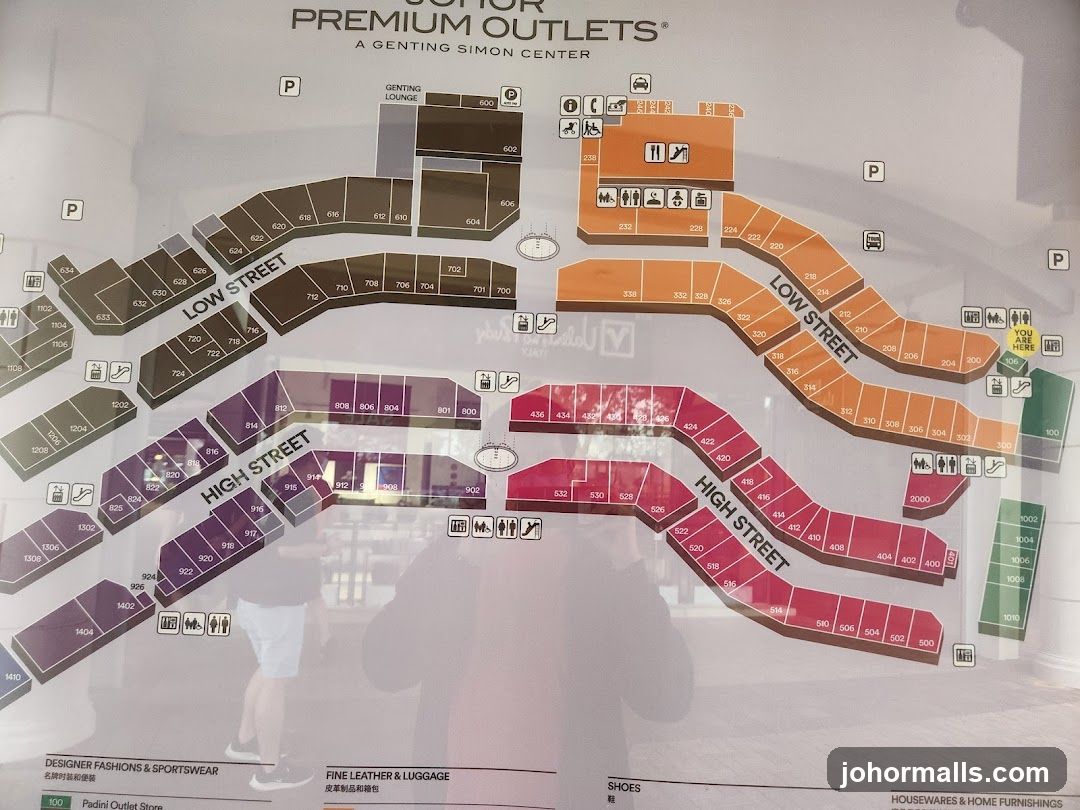 Johor Premium Outlets Map