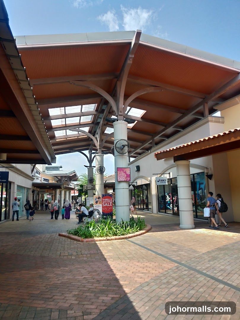 Outdoor Shopping Mall Walkway