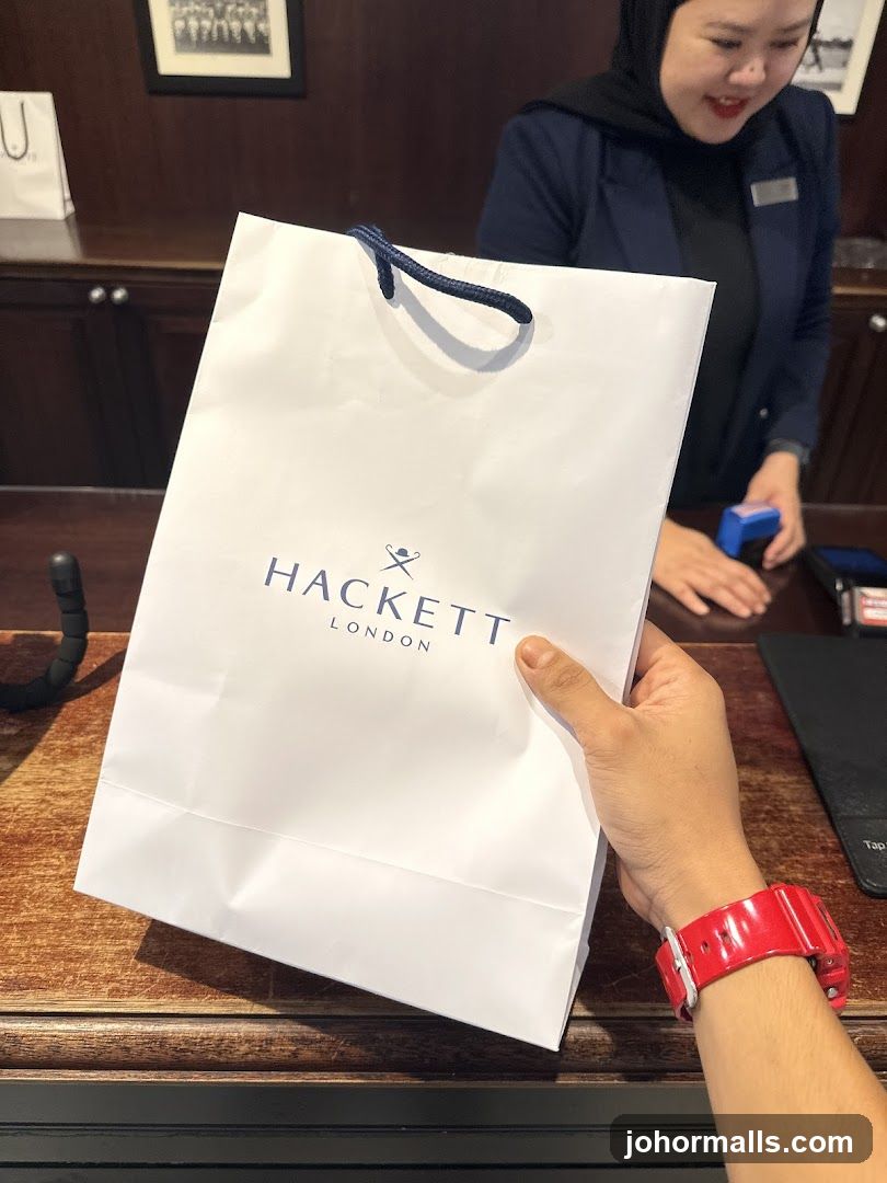 Shopping Bag with Hackett London Logo