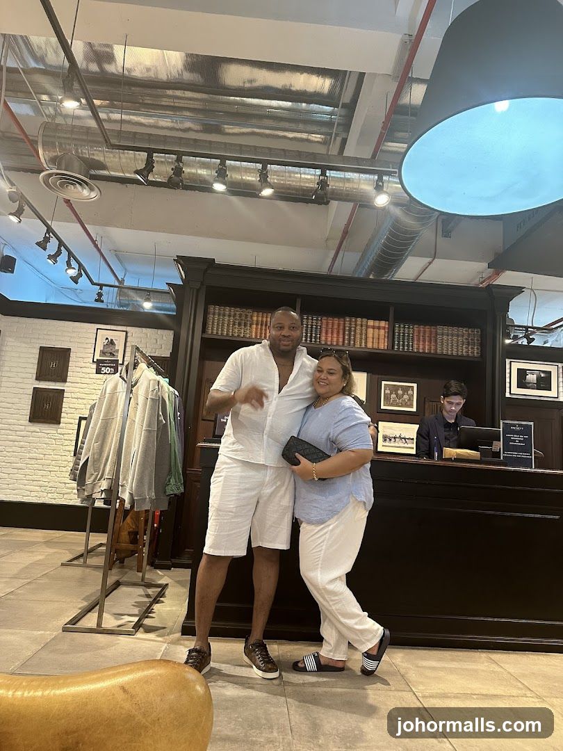 Couple Posing in a Store