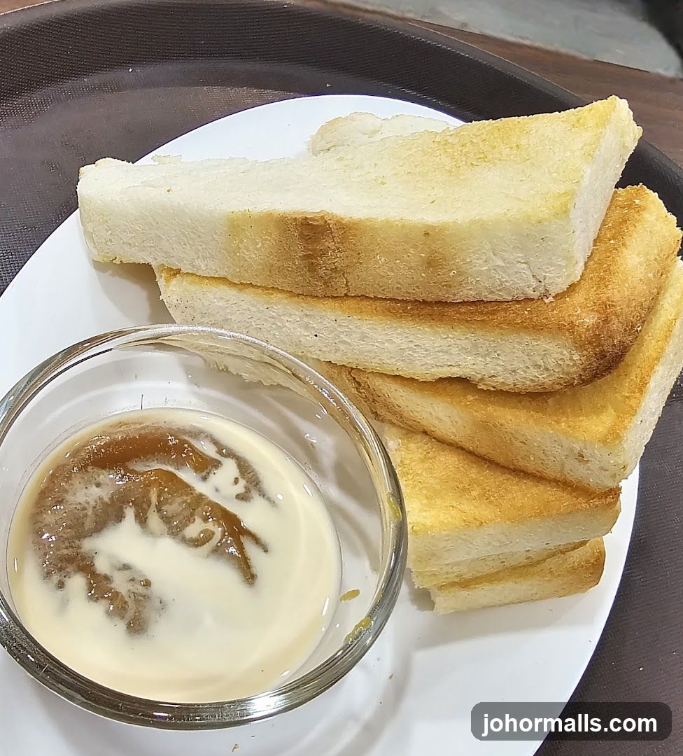Toast with Condensed Milk and Jam