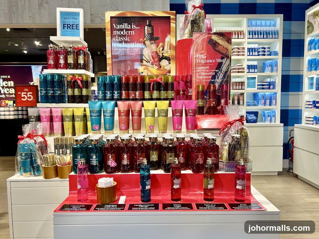 Bath and Body Works Display