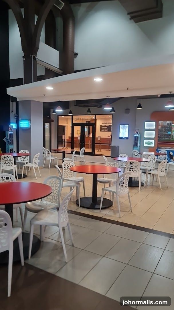 Indoor Seating Area with Information Desk