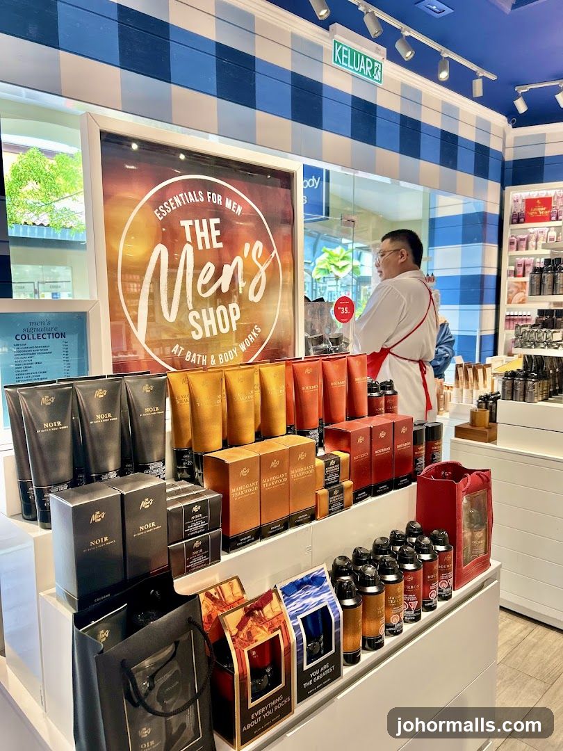 Bath & Body Works Men's Shop Display