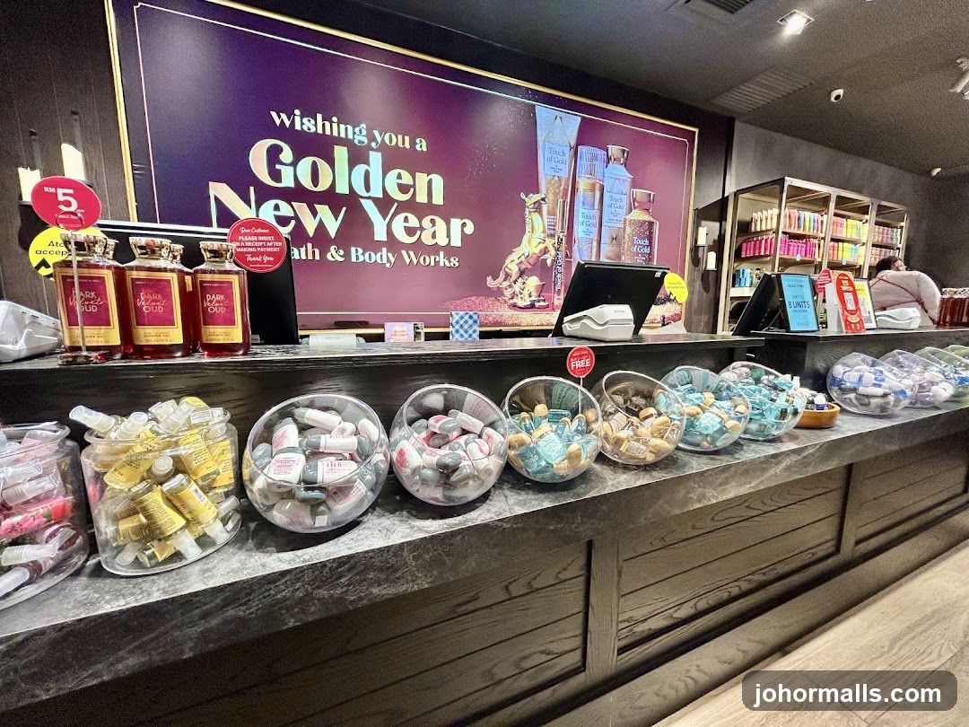 Bath & Body Works New Year Display