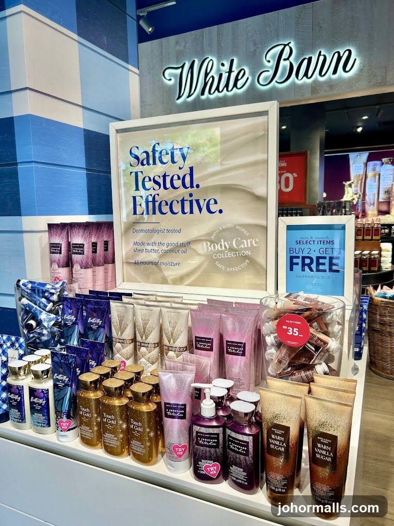 Bath and Body Works Display