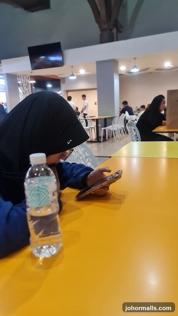 People in a food court