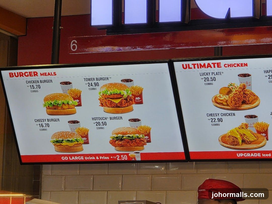 Burger Meals and Ultimate Chicken Menu