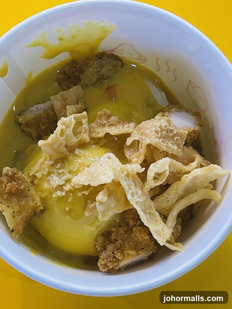 Curry with Fried Chicken and Crispy Toppings