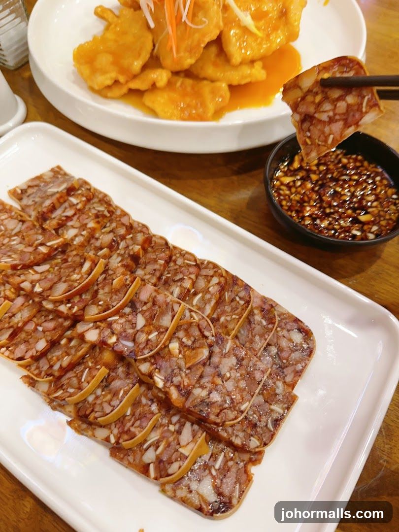 Sliced Sausage and Sweet and Sour Chicken