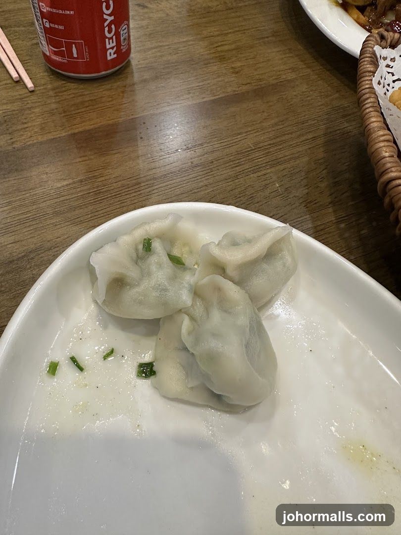Dumplings on a Plate