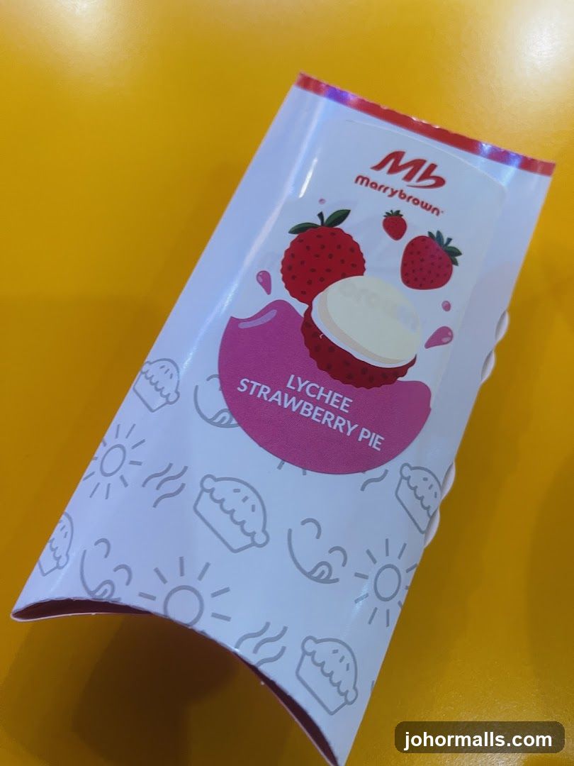 Marrybrown Lychee Strawberry Pie Packaging