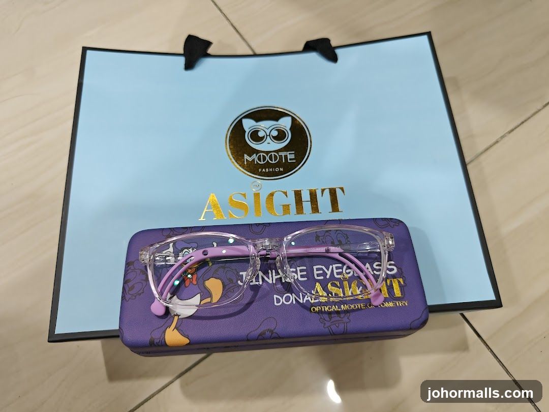 Eyeglasses and Shopping Bag