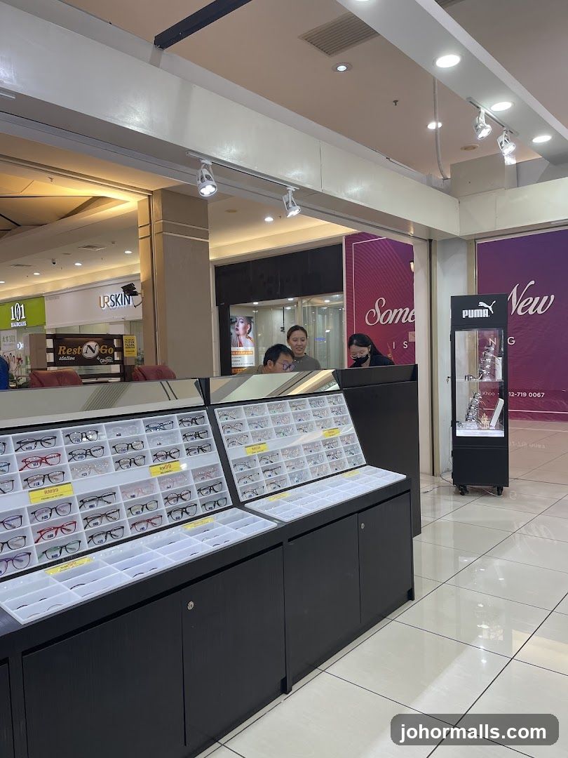 Eyewear Display in Mall