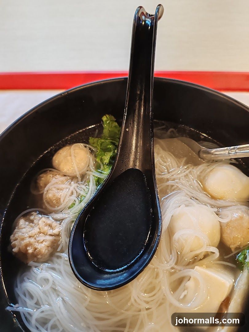 Noodle Soup with Meatballs
