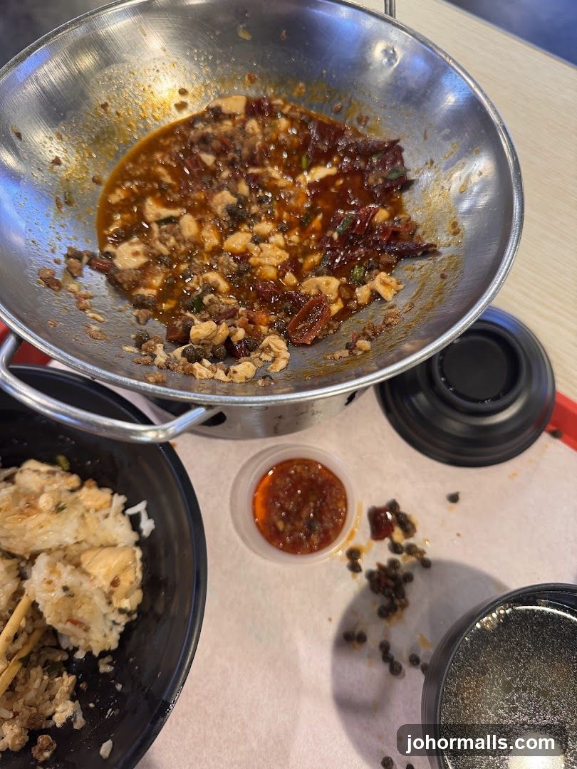 Spicy Tofu and Rice Dish