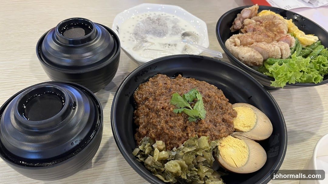 Table with various dishes