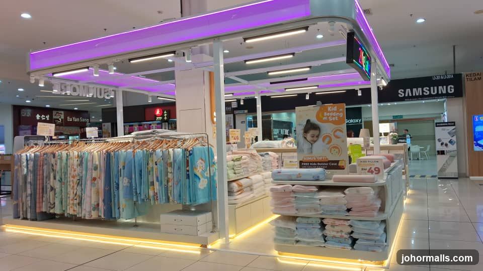 Store Display with Bedding and Pillows