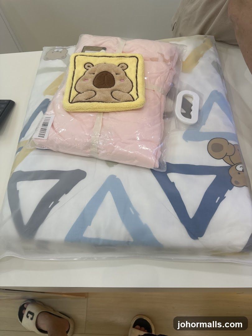 Bedding set with bear motif