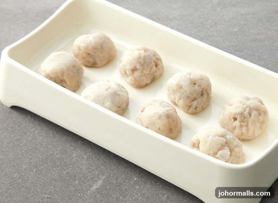 Meatballs on a Tray