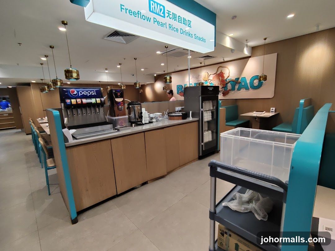Restaurant Interior with Drink Station