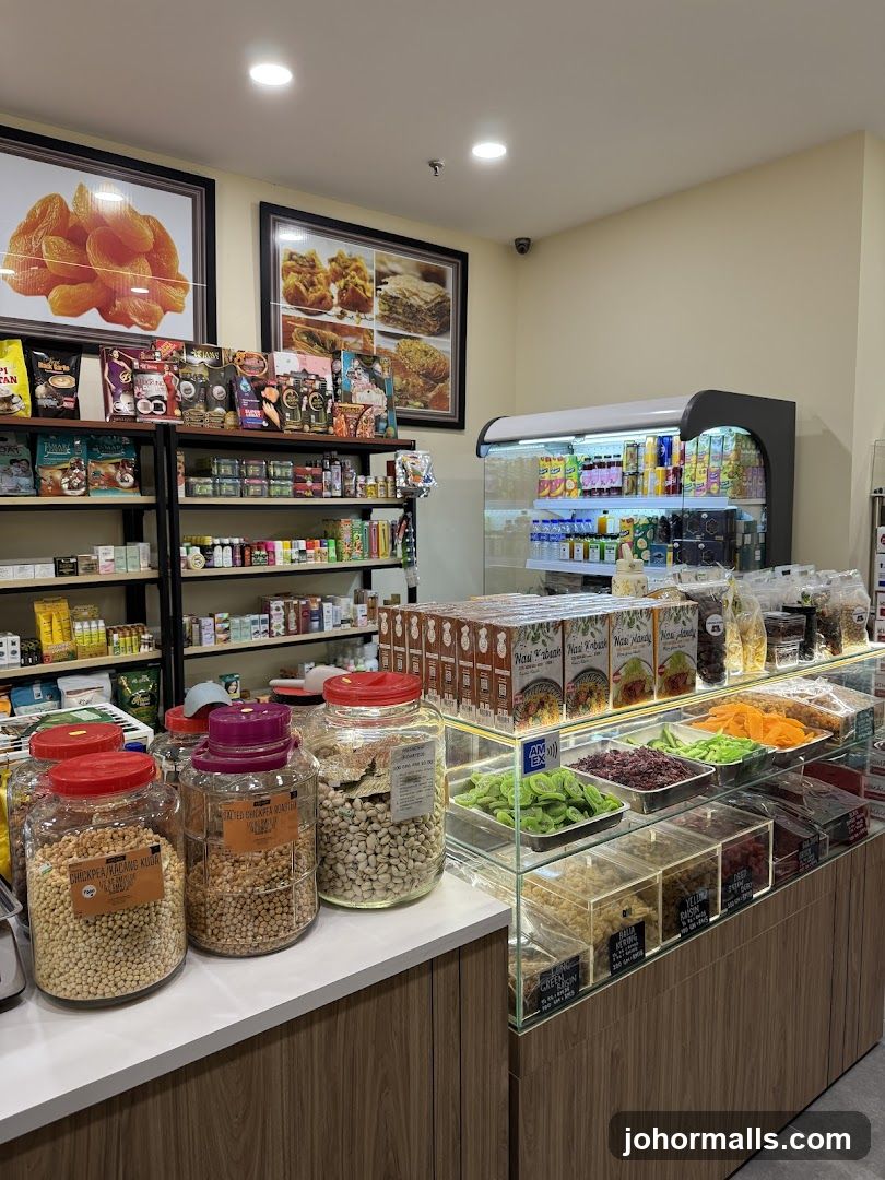 Dried Fruits and Nuts Display