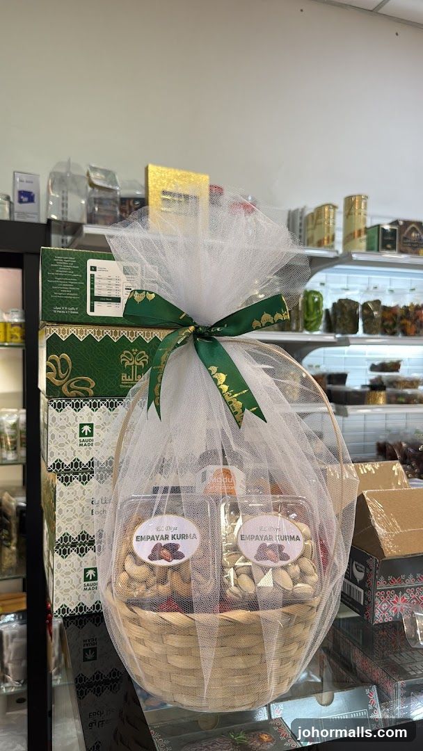 Gift Basket with Nuts and Dates