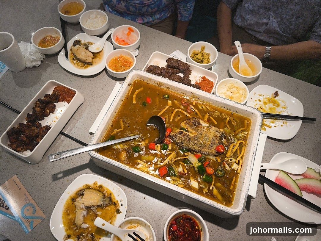 A table full of food