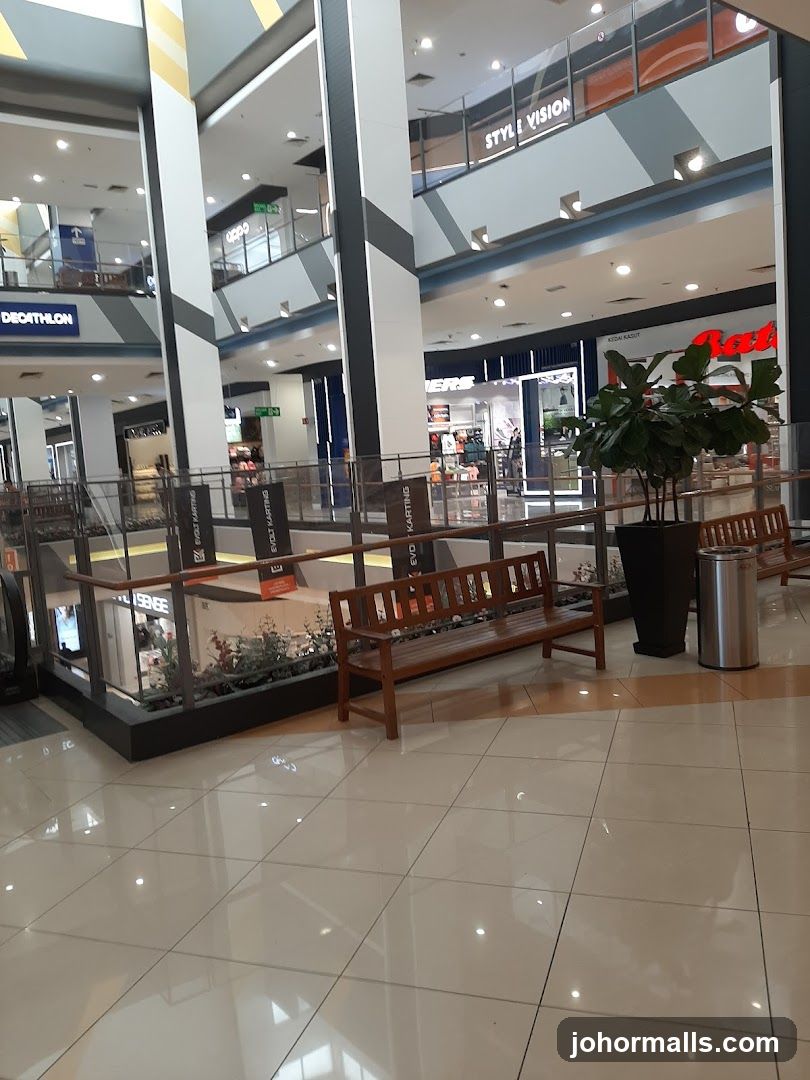 Mall Interior with Shops