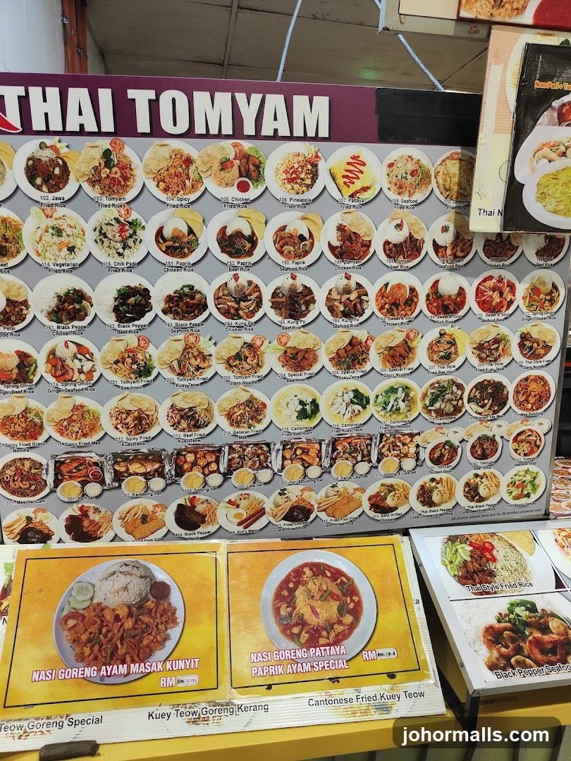 Thai Tomyam Menu