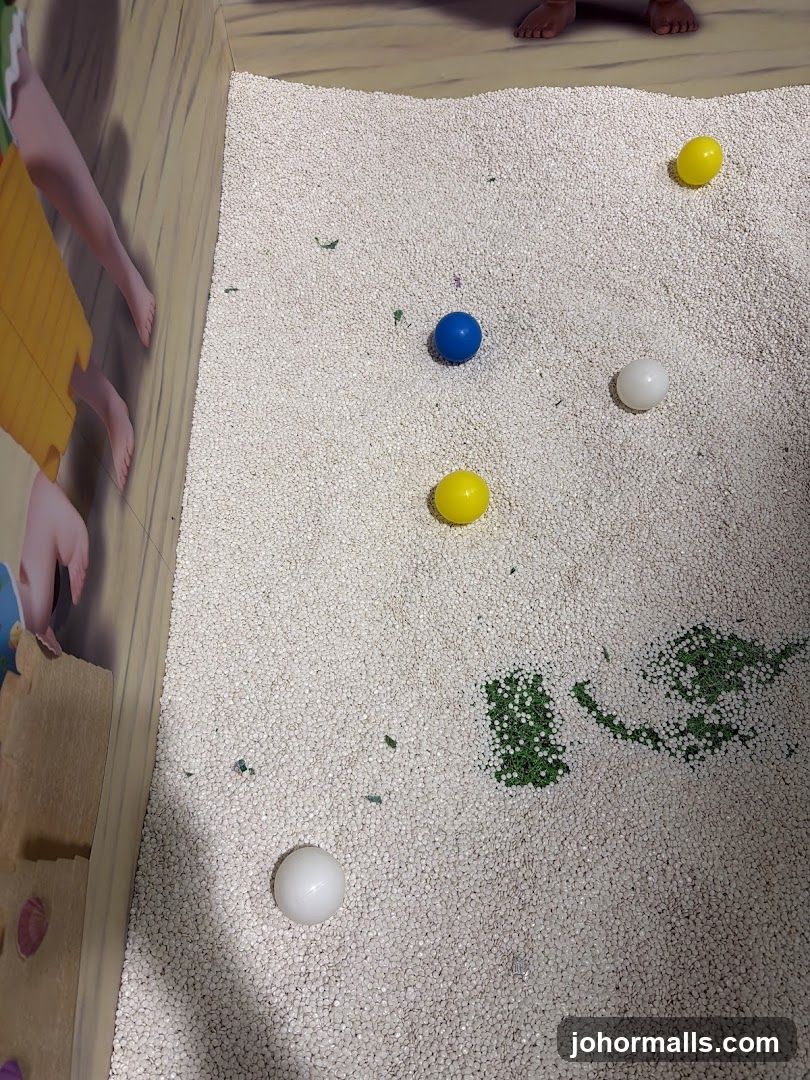 Ball Pit with Beach Themed Mural