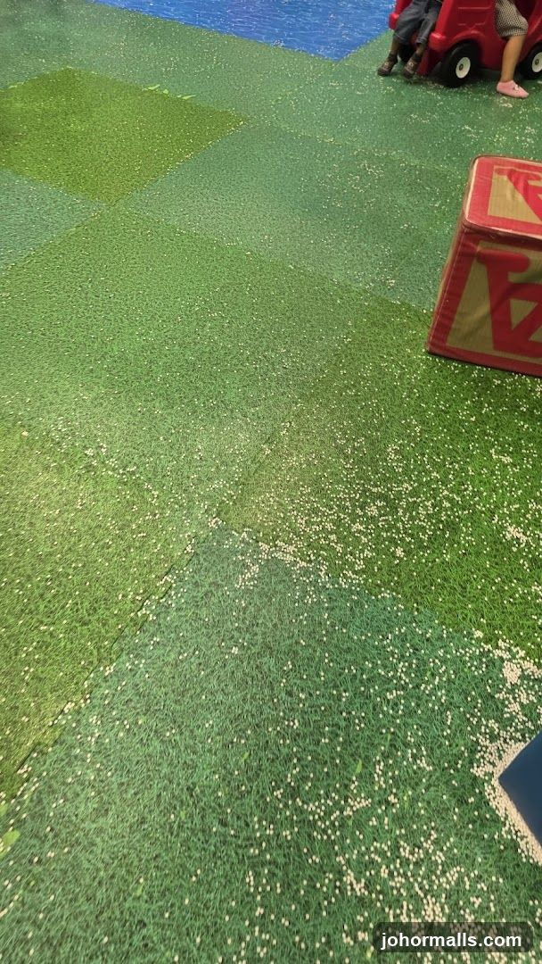 Playground Floor with Scattered Balls
