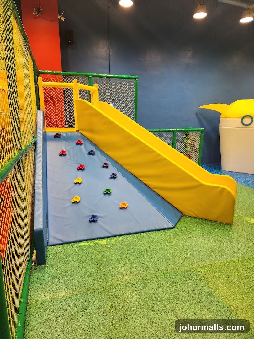 Indoor Playground Slide and Climbing Wall
